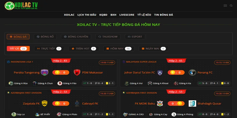 Xoilac TV sự lựa chọn xem trực tiếp bóng đá hàng đầu