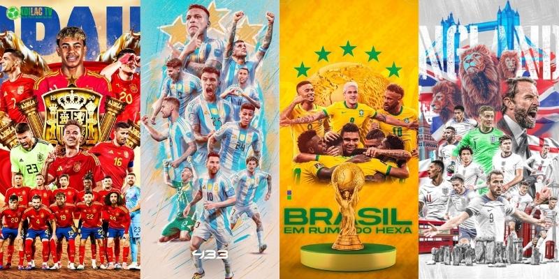 Các đội bóng nổi bật và những đối thủ đáng gờm tại World Cup 2026 7 Tây Ban Nha - Argentina - Brazil - Anh thuộc top những đội bóng nổi bật nhất World Cup 2026